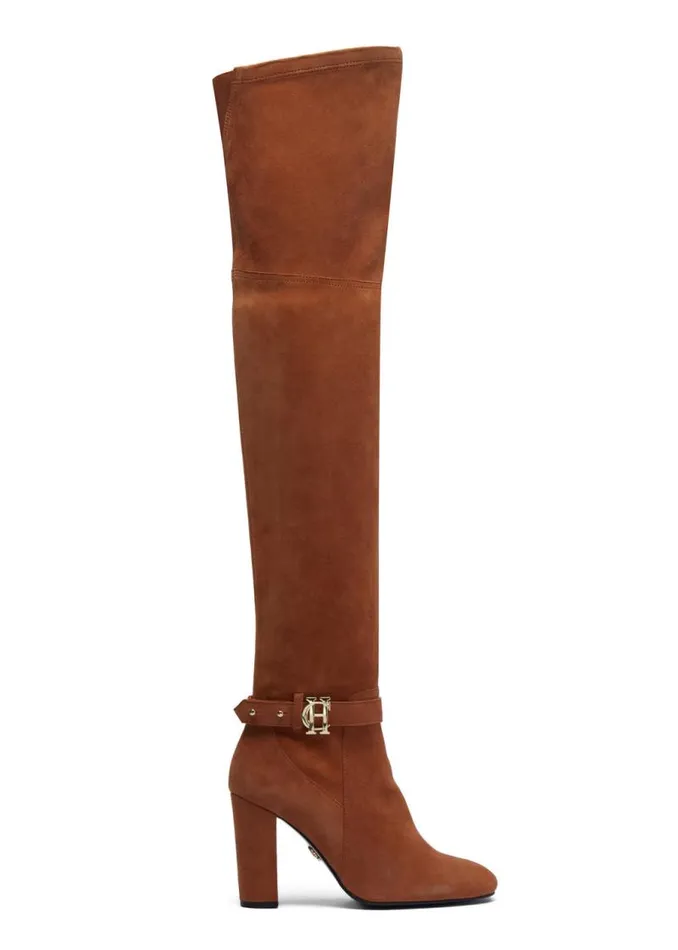Women Boots Holland Cooper Sloane Over The Knee Boot Tan