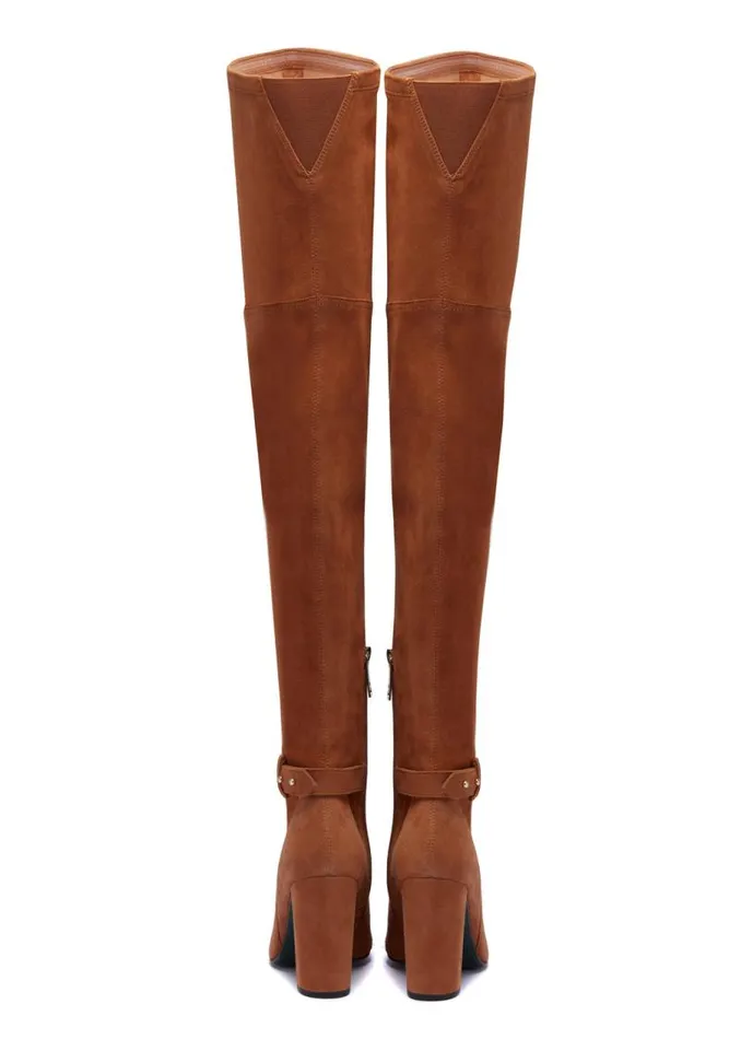Women Boots Holland Cooper Sloane Over The Knee Boot Tan Women Boots Holland Cooper Sloane Over The Knee Boot Tan