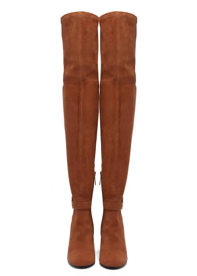 Women Boots Holland Cooper Sloane Over The Knee Boot Tan Women Boots Holland Cooper Sloane Over The Knee Boot Tan
