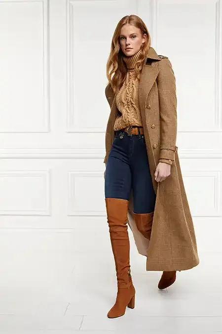 Women Boots Holland Cooper Sloane Over The Knee Boot Tan Women Boots Holland Cooper Sloane Over The Knee Boot Tan
