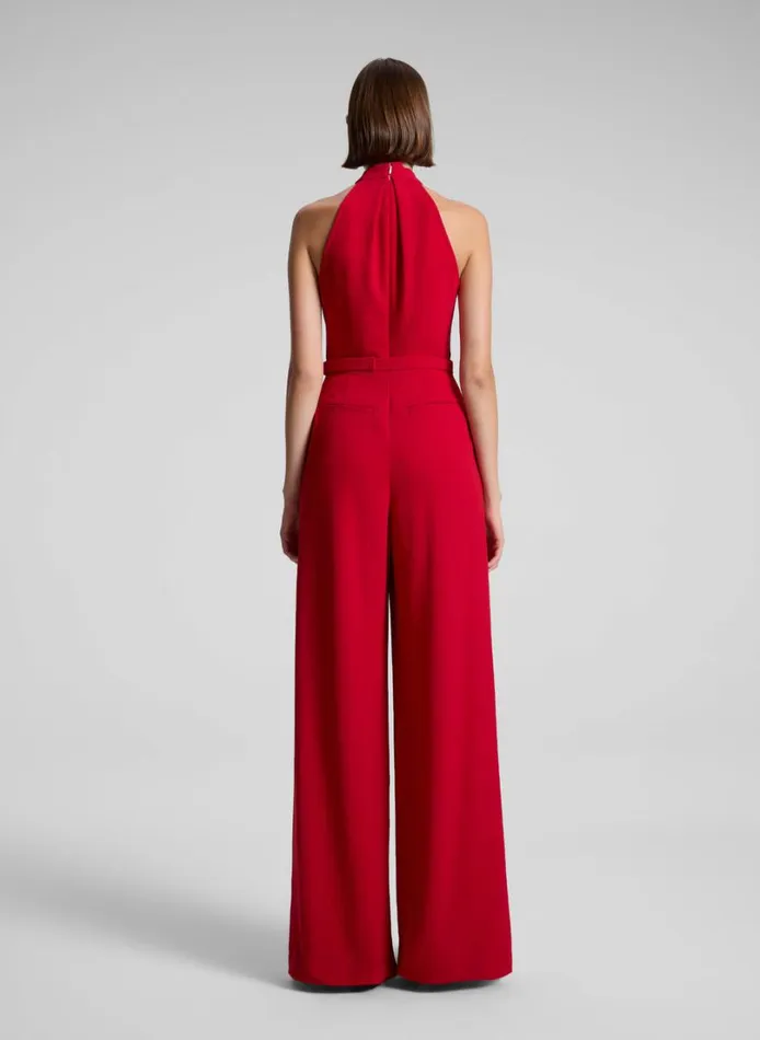 Women Bottoms ALC Murphy II Wide Leg Jumpsuit Really Red