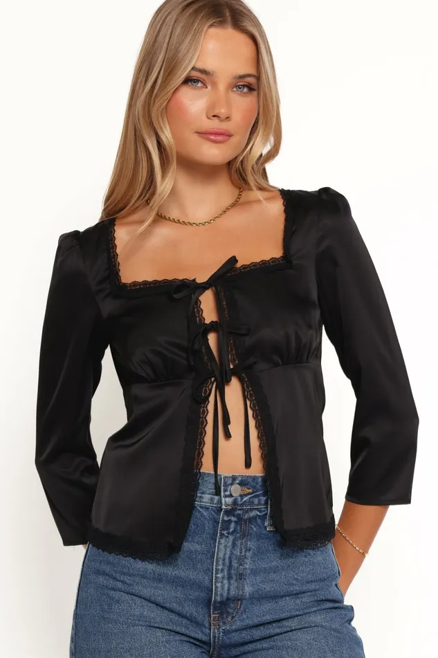 Women Cadey Top Black Tops Petal and Pup