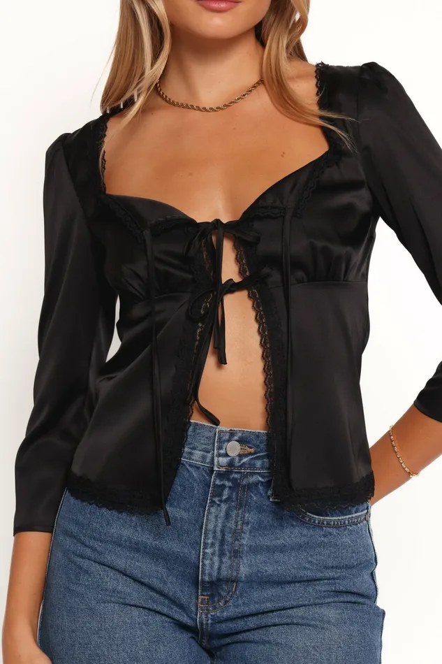 Women Cadey Top Black Tops Petal and Pup