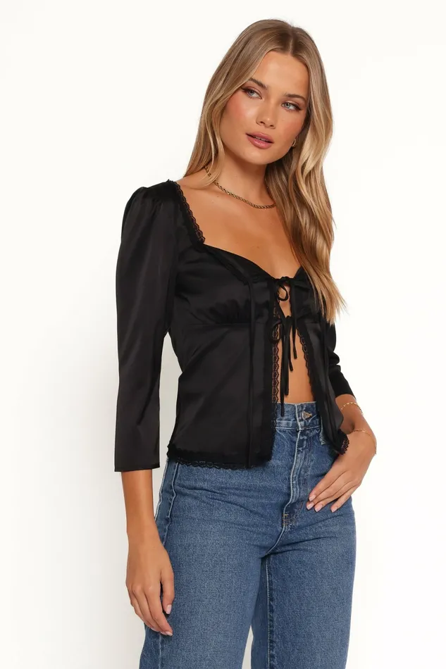 Women Cadey Top Black Tops Petal and Pup