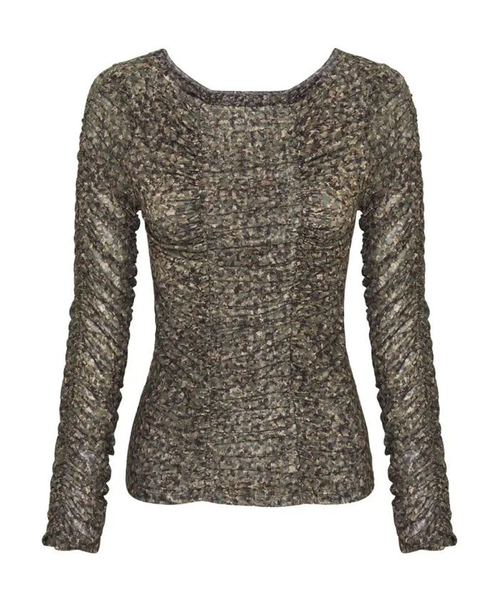 Women CAMO NIGHT FEVER LONGSLEEVE MESH TOP One Teaspoon Tops Women CAMO NIGHT FEVER LONGSLEEVE MESH TOP One Teaspoon Tops
