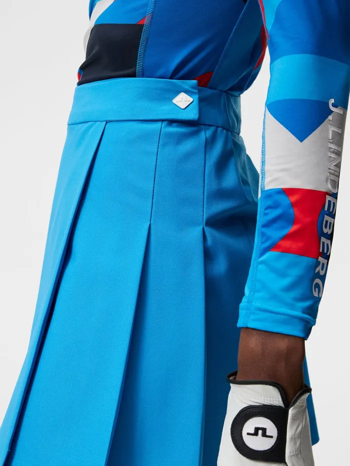 Women Cataleya Pleated Skirt Brilliant Blue JLindeberg Skirts Women Cataleya Pleated Skirt Brilliant Blue JLindeberg Skirts