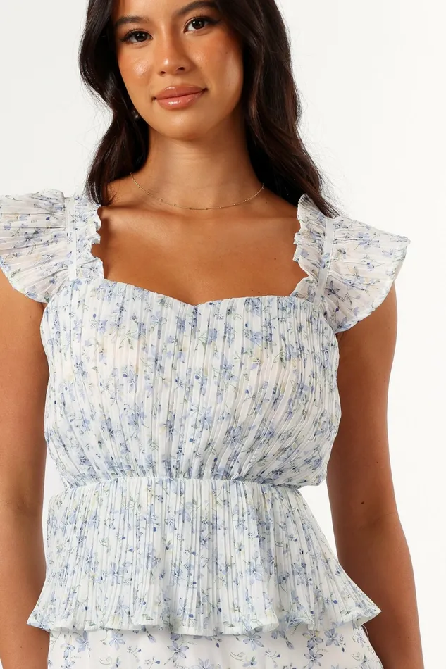 Women Cayson Midi Ruffle Dress Cream Lavender Fall Dresses Petal and Pup
