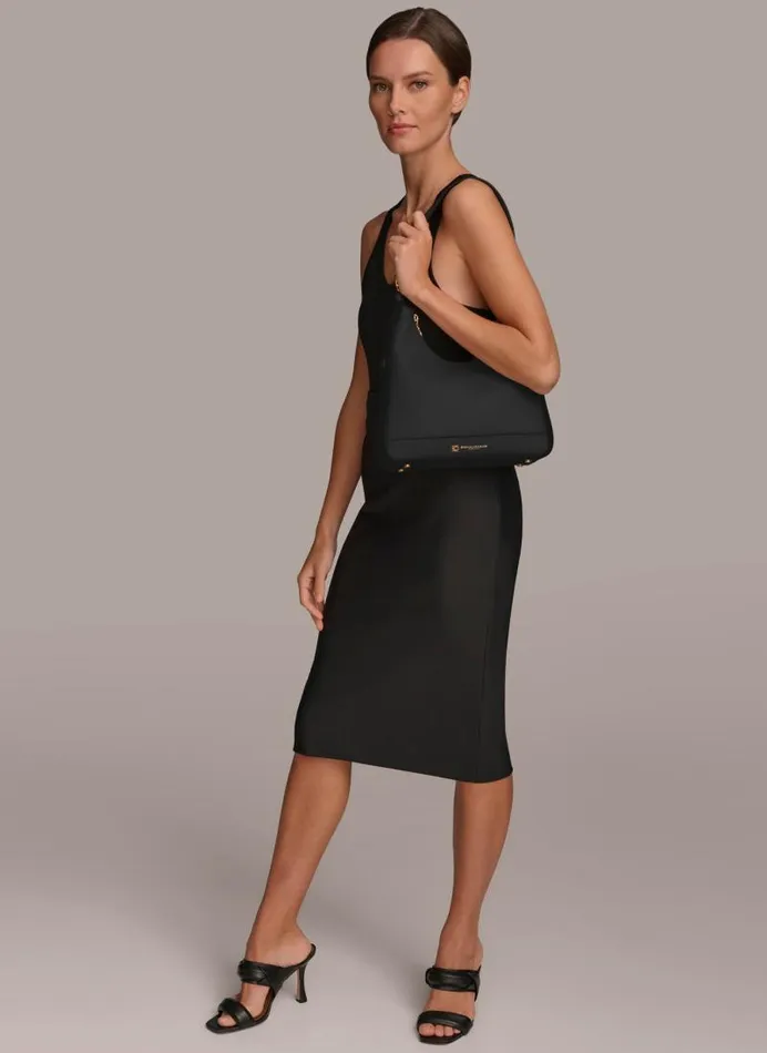 Women CEDARHURST HOBO Black Donna Karan New York Shoulder And Hobo Bags Women CEDARHURST HOBO Black Donna Karan New York Shoulder And Hobo Bags