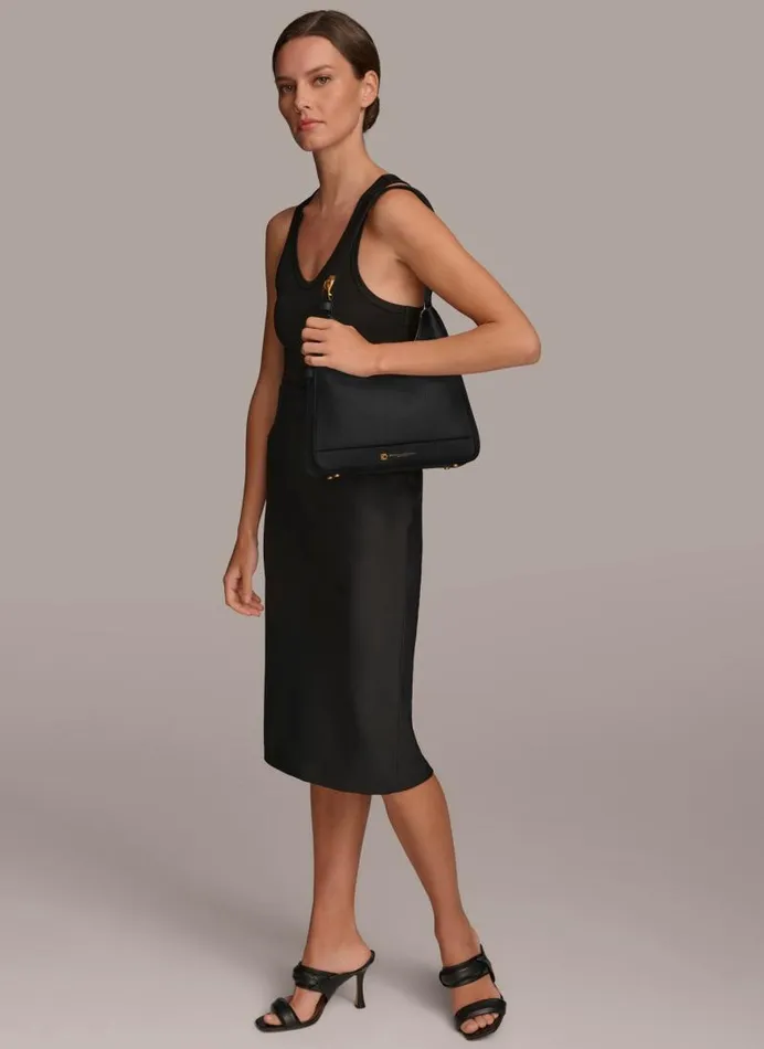 Women CEDARHURST HOBO Black Donna Karan New York Shoulder And Hobo Bags Women CEDARHURST HOBO Black Donna Karan New York Shoulder And Hobo Bags