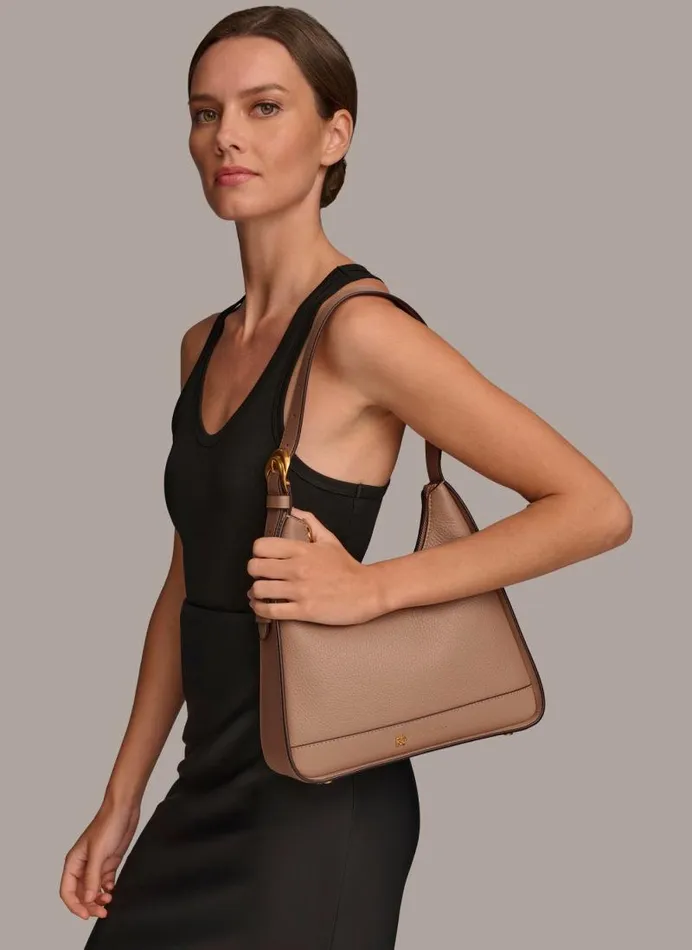 Women CEDARHURST HOBO Fawn Donna Karan New York Shoulder And Hobo Bags Women CEDARHURST HOBO Fawn Donna Karan New York Shoulder And Hobo Bags