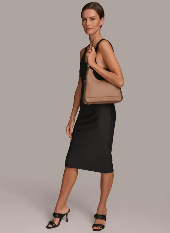 Women CEDARHURST HOBO Fawn Donna Karan New York Shoulder And Hobo Bags Women CEDARHURST HOBO Fawn Donna Karan New York Shoulder And Hobo Bags