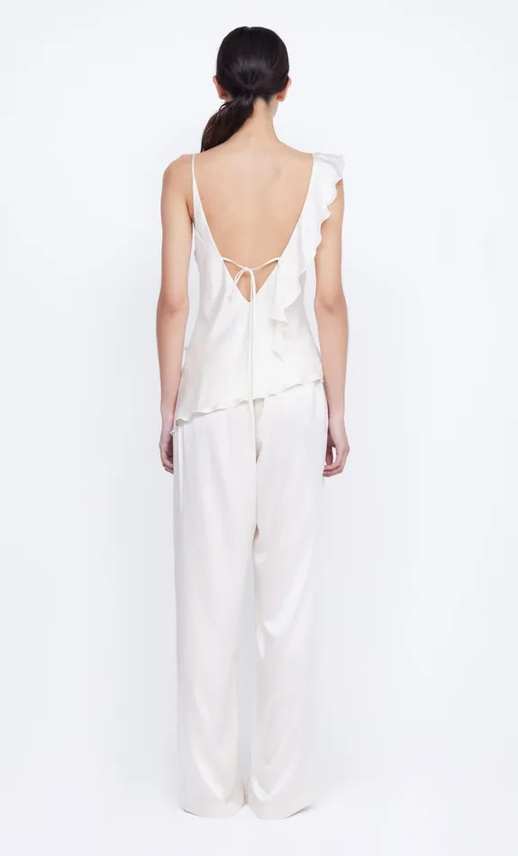 Women CHANTILLY SILK FRILL CAMI 8211 IVORY Bec Bridge Sleeveless
