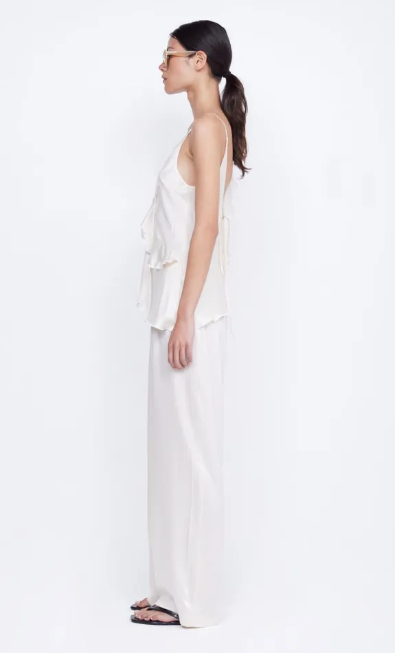 Women CHANTILLY SILK FRILL CAMI 8211 IVORY Bec Bridge Sleeveless
