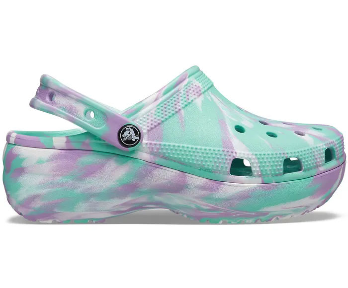 Women Classic Platform Marbled Clog Pistachio Multi Clogs Crocs
