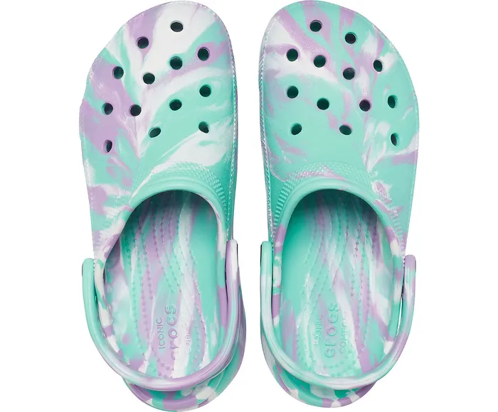 Women Classic Platform Marbled Clog Pistachio Multi Clogs Crocs