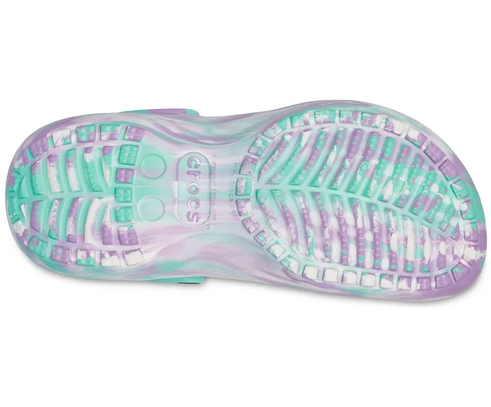 Women Classic Platform Marbled Clog Pistachio Multi Clogs Crocs