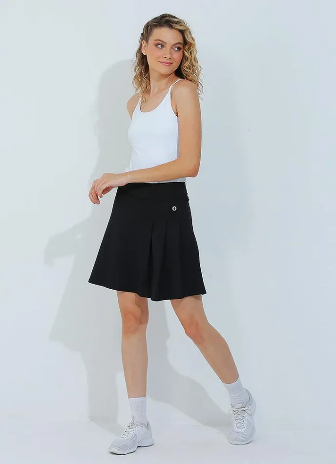 Women Classic Skirt Skort 19034 Black Dona Jo Classic Skirts 19034