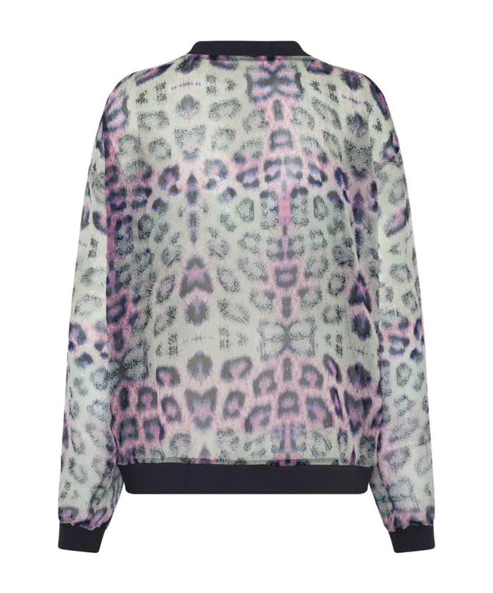 Women COLLISION CHIFFON LONGSLEEVE TOP One Teaspoon Tops Women COLLISION CHIFFON LONGSLEEVE TOP One Teaspoon Tops