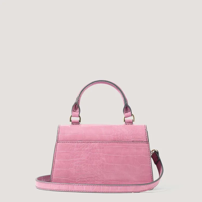 Women Colton Mini TopHandle Bag Pink Croc Fiorelli Grab Bags
