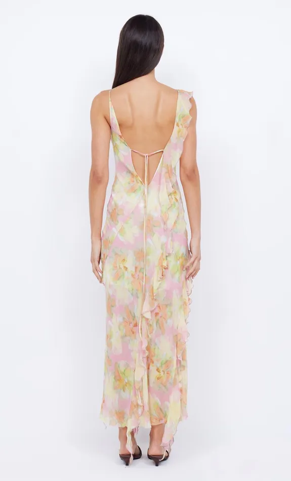 Women COURTNEY FRILL MAXI DRESS 8211 PINK BLOSSOM Bec Bridge Prom Dresses