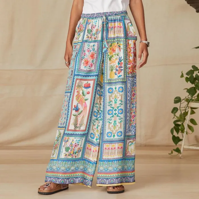 Women Crawford Pants Blue Multi Sundance Catalog Pants and Shorts