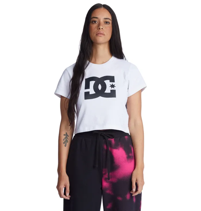 Women DC Shoes DC Star Cropped TShirt white TShirts Hoodies and Jackets