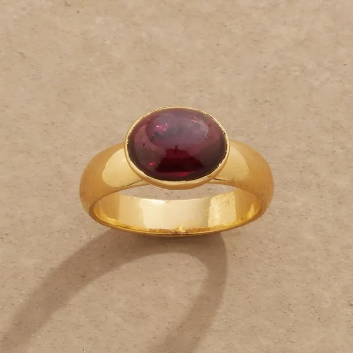 Women Dominique Garnet Ring Sundance Catalog Rings