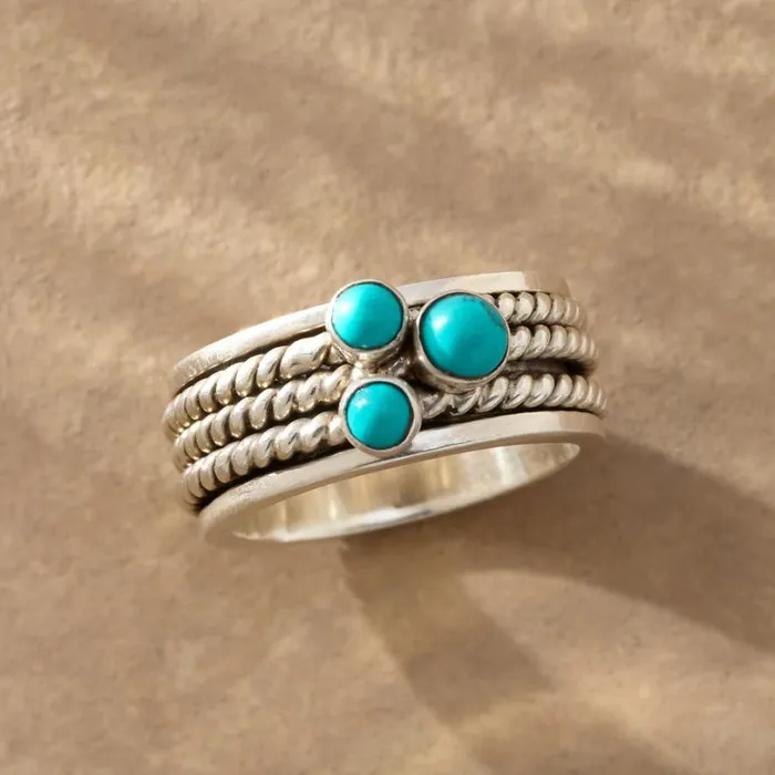 Women Dots Of Turquoise Ring Sundance Catalog Rings