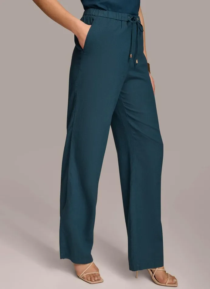 Women DRAWSTRING PANT Tide Navy Donna Karan New York Pants Women DRAWSTRING PANT Tide Navy Donna Karan New York Pants