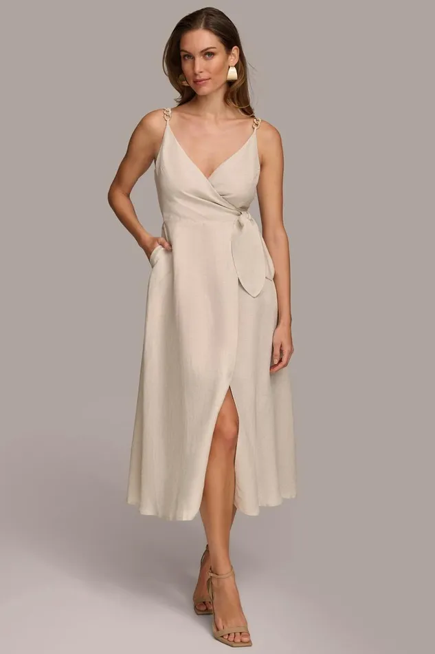 Women DRESS CHAIN STRAPS Natural Donna Karan New York Dresses And Jumpsuits