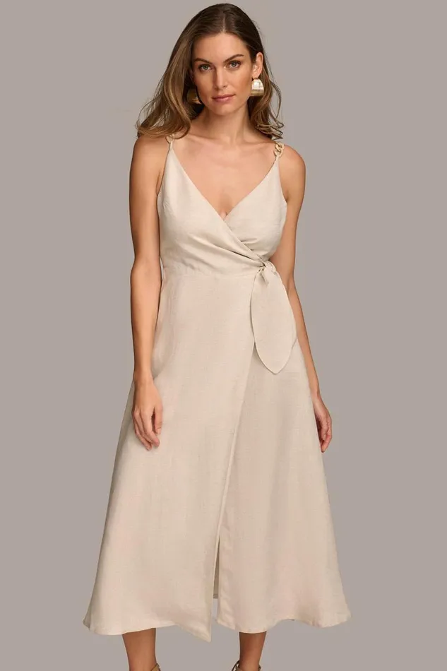 Women DRESS CHAIN STRAPS Natural Donna Karan New York Dresses And Jumpsuits Women DRESS CHAIN STRAPS Natural Donna Karan New York Dresses And Jumpsuits