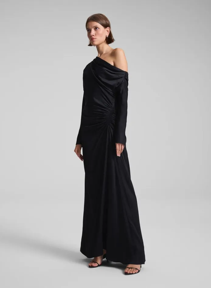 Women Dresses ALC Piper Satin Gown Black
