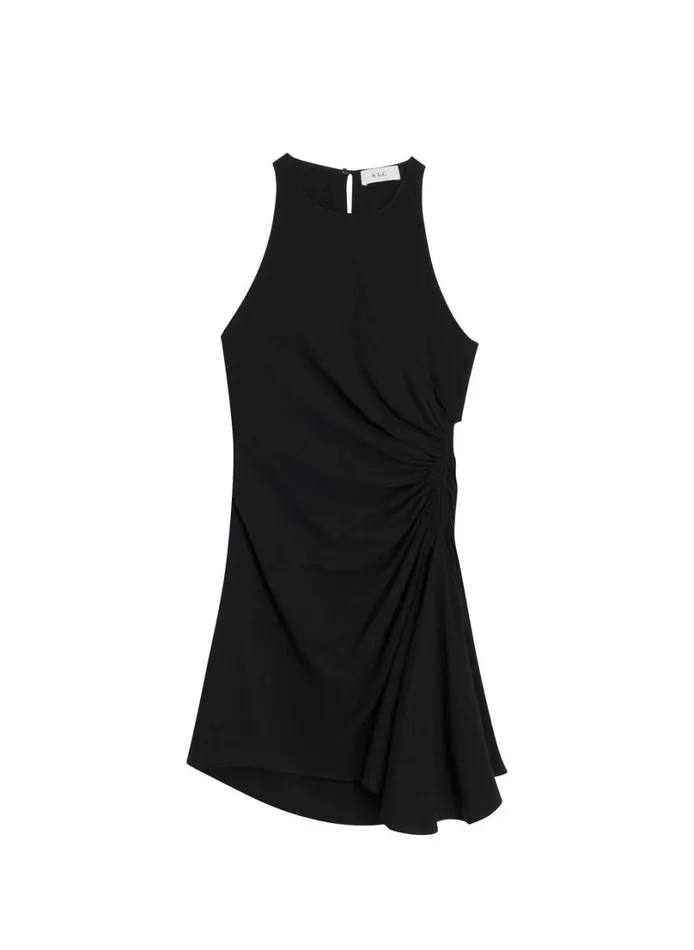 Women Dresses ALC Rue Linen Mini Dress Black