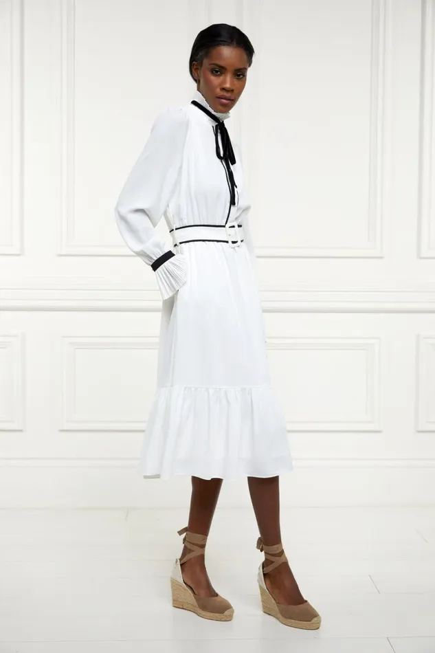 Women Dresses Holland Cooper Olivia Tie Dress White Women Dresses Holland Cooper Olivia Tie Dress White