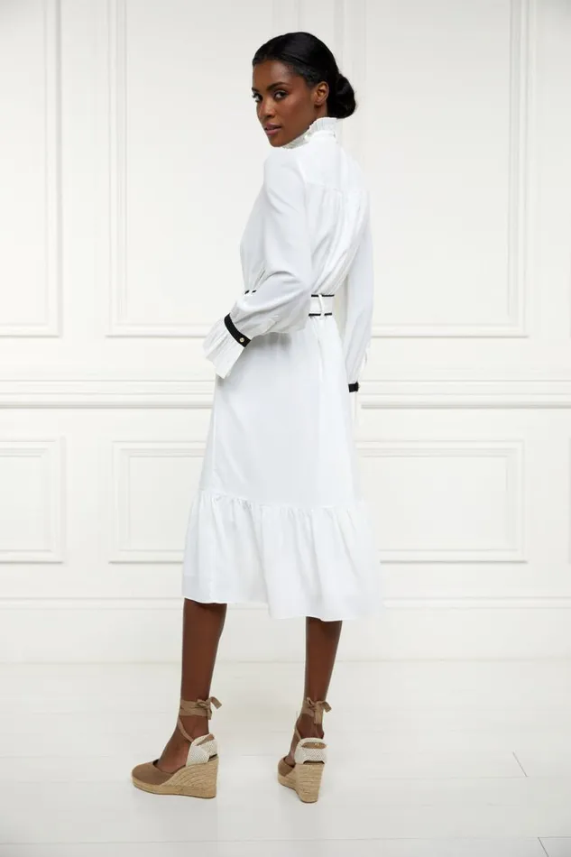 Women Dresses Holland Cooper Olivia Tie Dress White Women Dresses Holland Cooper Olivia Tie Dress White