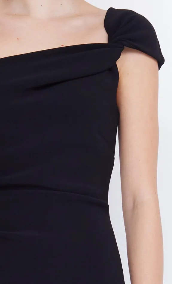 Women ELEA ASYM MINI DRESS 8211 BLACK Bec Bridge Wedding Guest