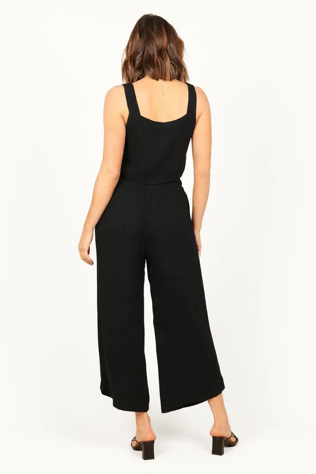 Women Eleanor Cropped Top Black Crop Tops Petal and Pup
