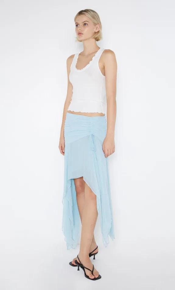 Women ELZETTE ASYM MIDI SKIRT 8211 DOLPHIN BLUE Bec Bridge Skirts