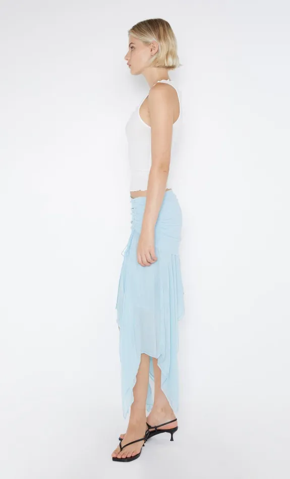 Women ELZETTE ASYM MIDI SKIRT 8211 DOLPHIN BLUE Bec Bridge Skirts