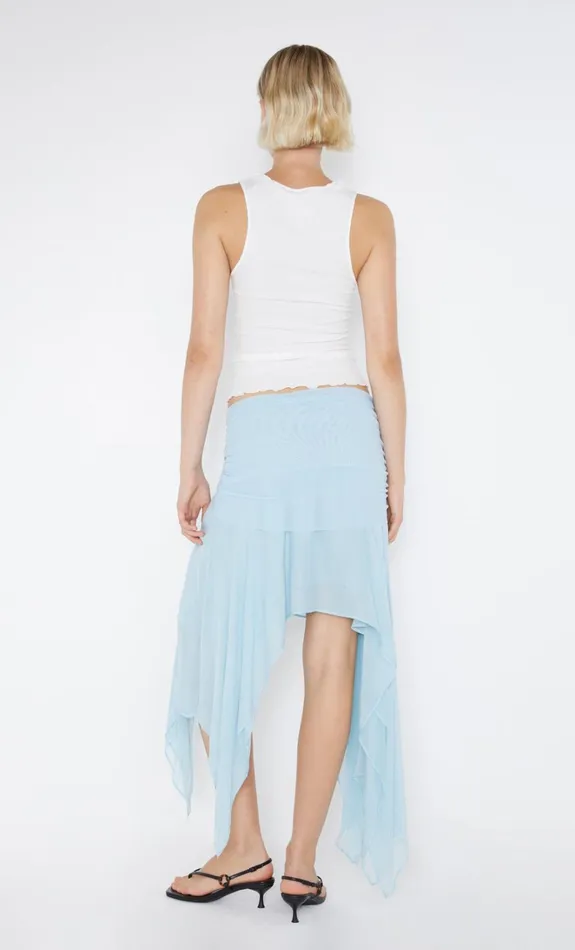 Women ELZETTE ASYM MIDI SKIRT 8211 DOLPHIN BLUE Bec Bridge Skirts