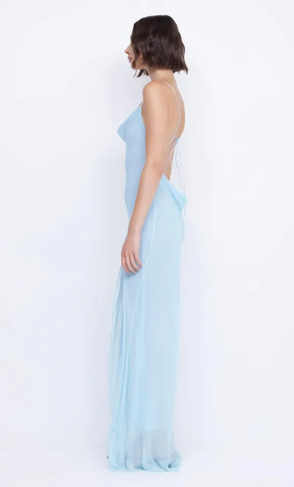 Women ELZETTE SPLIT MAXI DRESS 8211 DOLPHIN BLUE Bec Bridge Prom Dresses