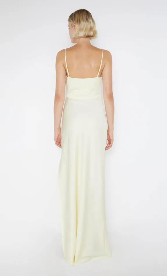 Women EMILIA SCOOP NECK DRESS 8211 ICE YELLOW Bec Bridge Bridesmaid Dresses