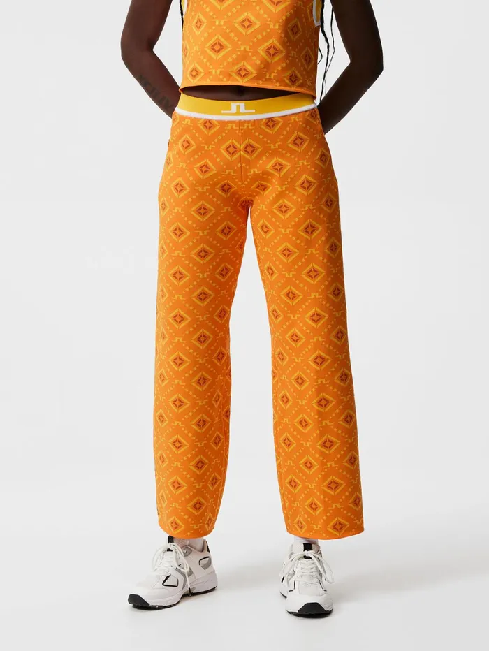 Women Emmie Knitted Pant Orange Diamond Logo JLindeberg Trousers
