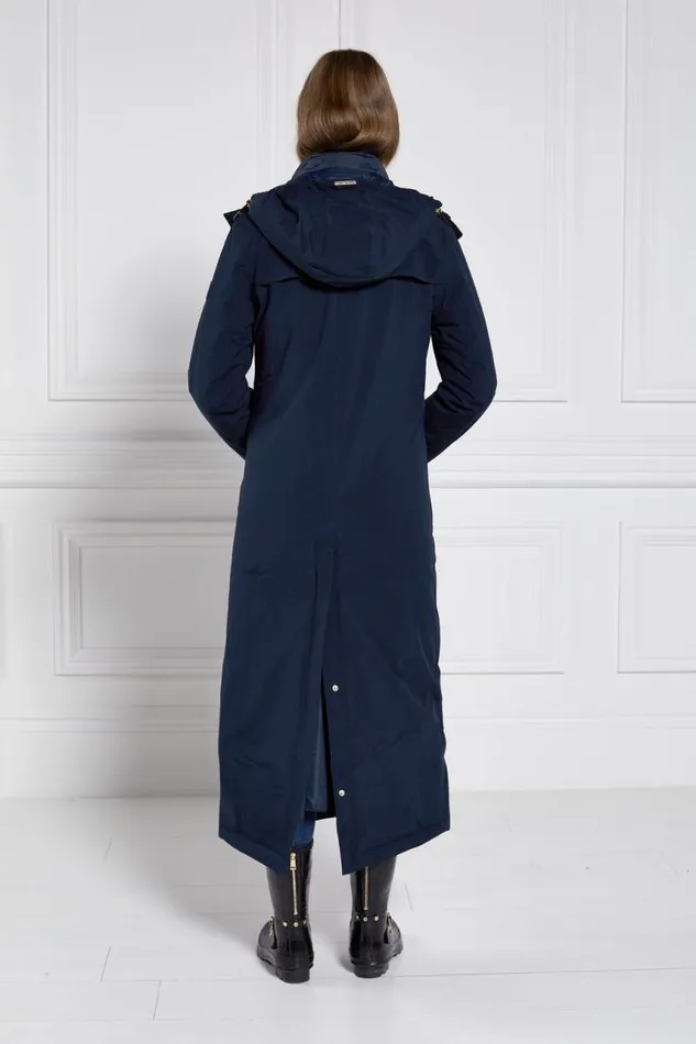 WomenEquestrian Coats Holland Cooper Longline Training Coat Ink Navy WomenEquestrian Coats Holland Cooper Longline Training Coat Ink Navy