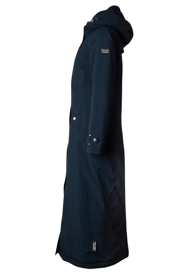 WomenEquestrian Coats Holland Cooper Longline Training Coat Ink Navy WomenEquestrian Coats Holland Cooper Longline Training Coat Ink Navy