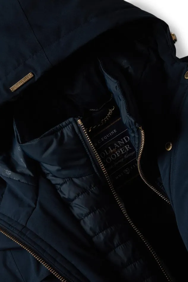 WomenEquestrian Coats Holland Cooper Longline Training Coat Ink Navy WomenEquestrian Coats Holland Cooper Longline Training Coat Ink Navy