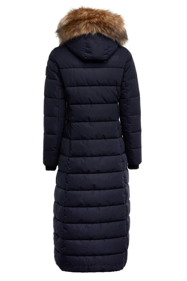 WomenEquestrian Coats Holland Cooper Stoneleigh Longline Coat Ink Navy WomenEquestrian Coats Holland Cooper Stoneleigh Longline Coat Ink Navy
