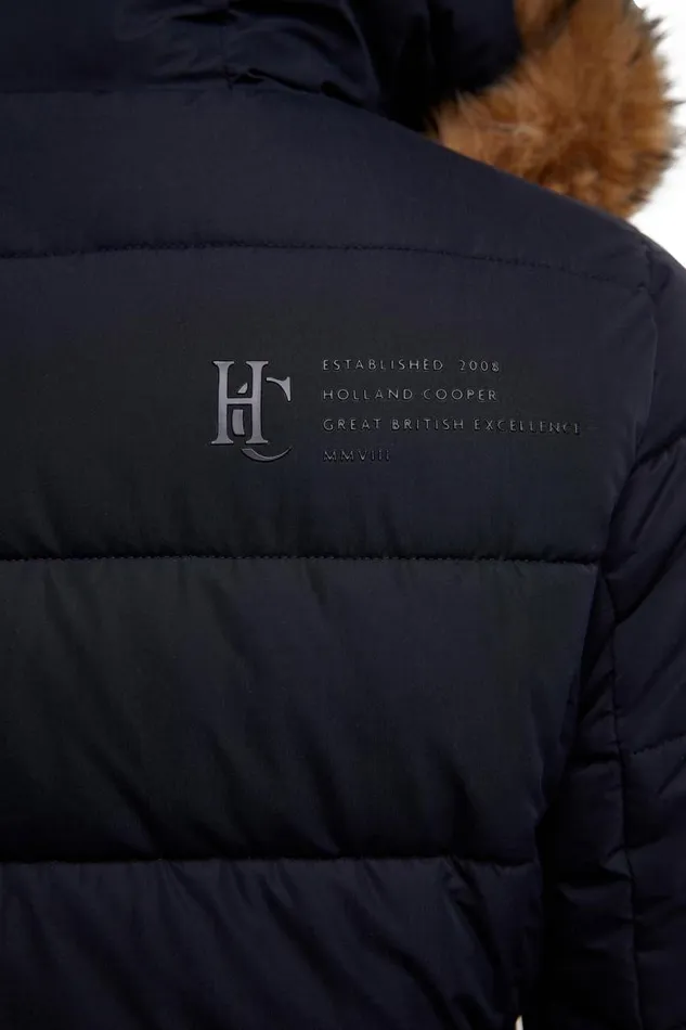 WomenEquestrian Coats Holland Cooper Stoneleigh Longline Coat Ink Navy WomenEquestrian Coats Holland Cooper Stoneleigh Longline Coat Ink Navy