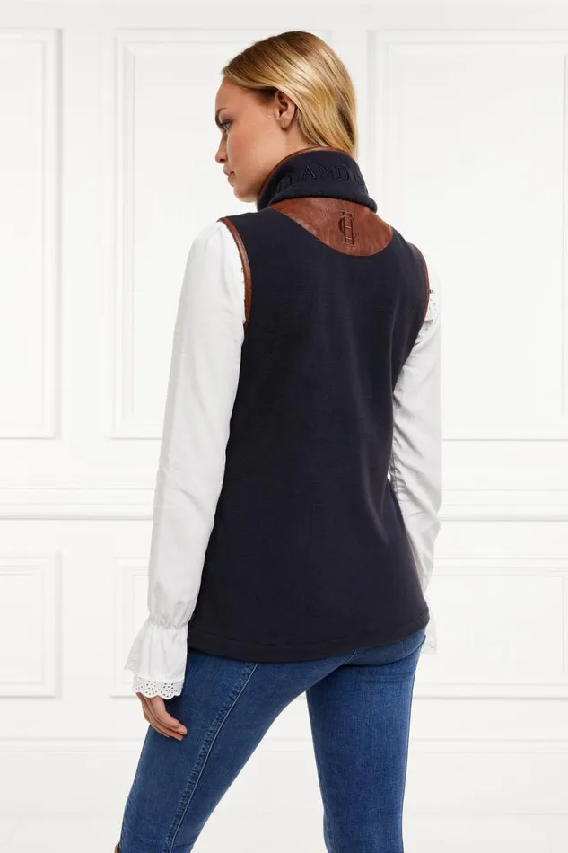 WomenEquestrian Fleeces Holland Cooper Country Fleece Gilet Ink Navy WomenEquestrian Fleeces Holland Cooper Country Fleece Gilet Ink Navy