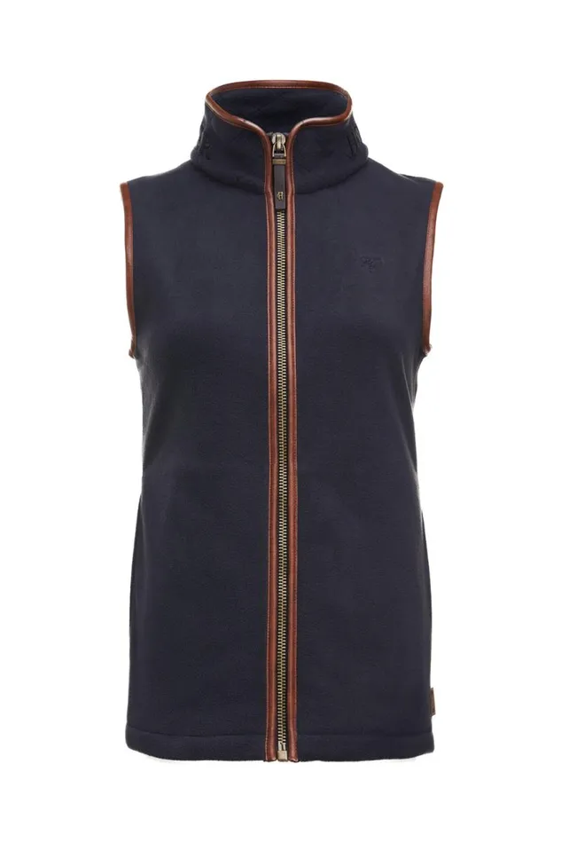 WomenEquestrian Fleeces Holland Cooper Country Fleece Gilet Ink Navy WomenEquestrian Fleeces Holland Cooper Country Fleece Gilet Ink Navy